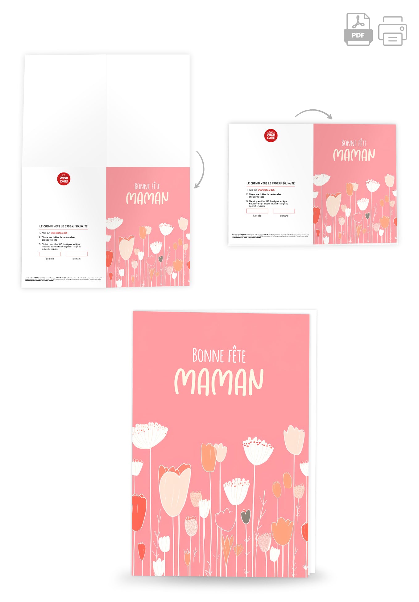 Maman je t'aime - Chat orange