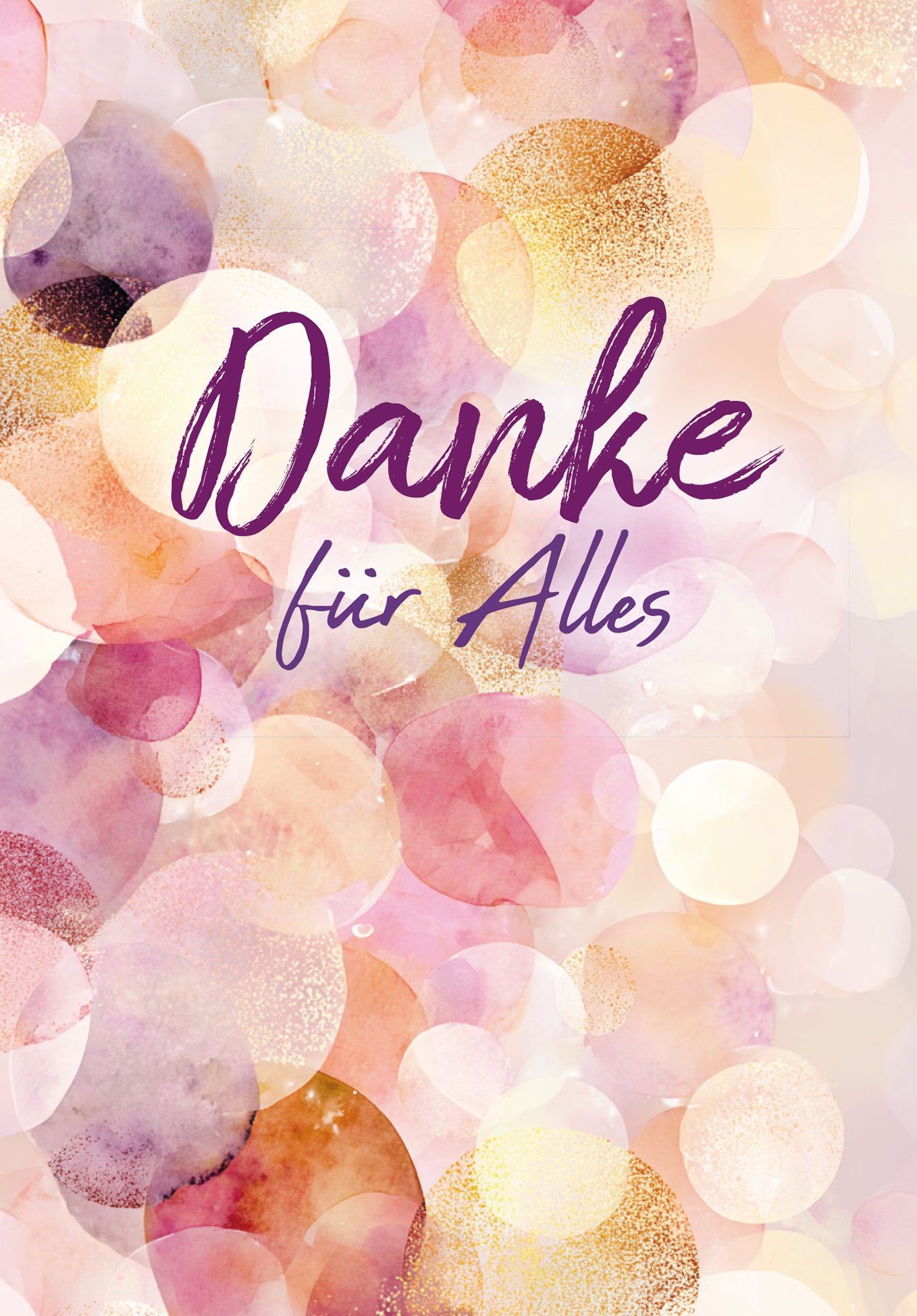 Danke für Alles - Lila Gold
