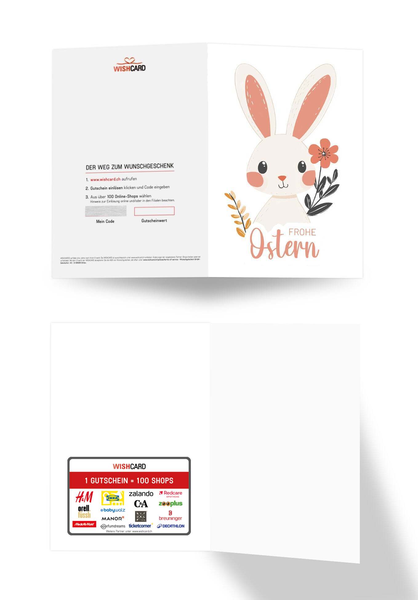 Frohe Ostern - Hase Weiß
