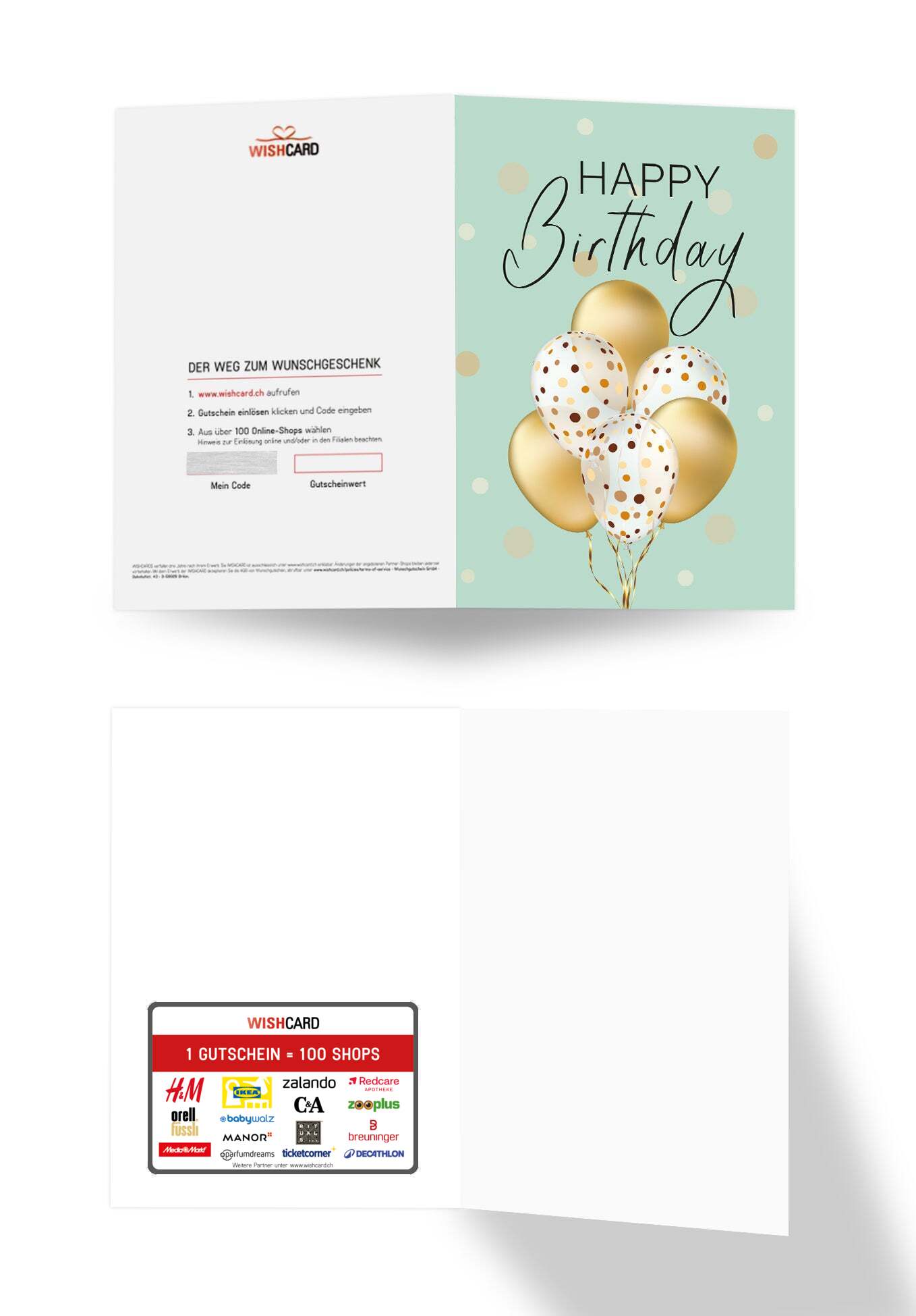 Happy Birthday - Ballons Gold