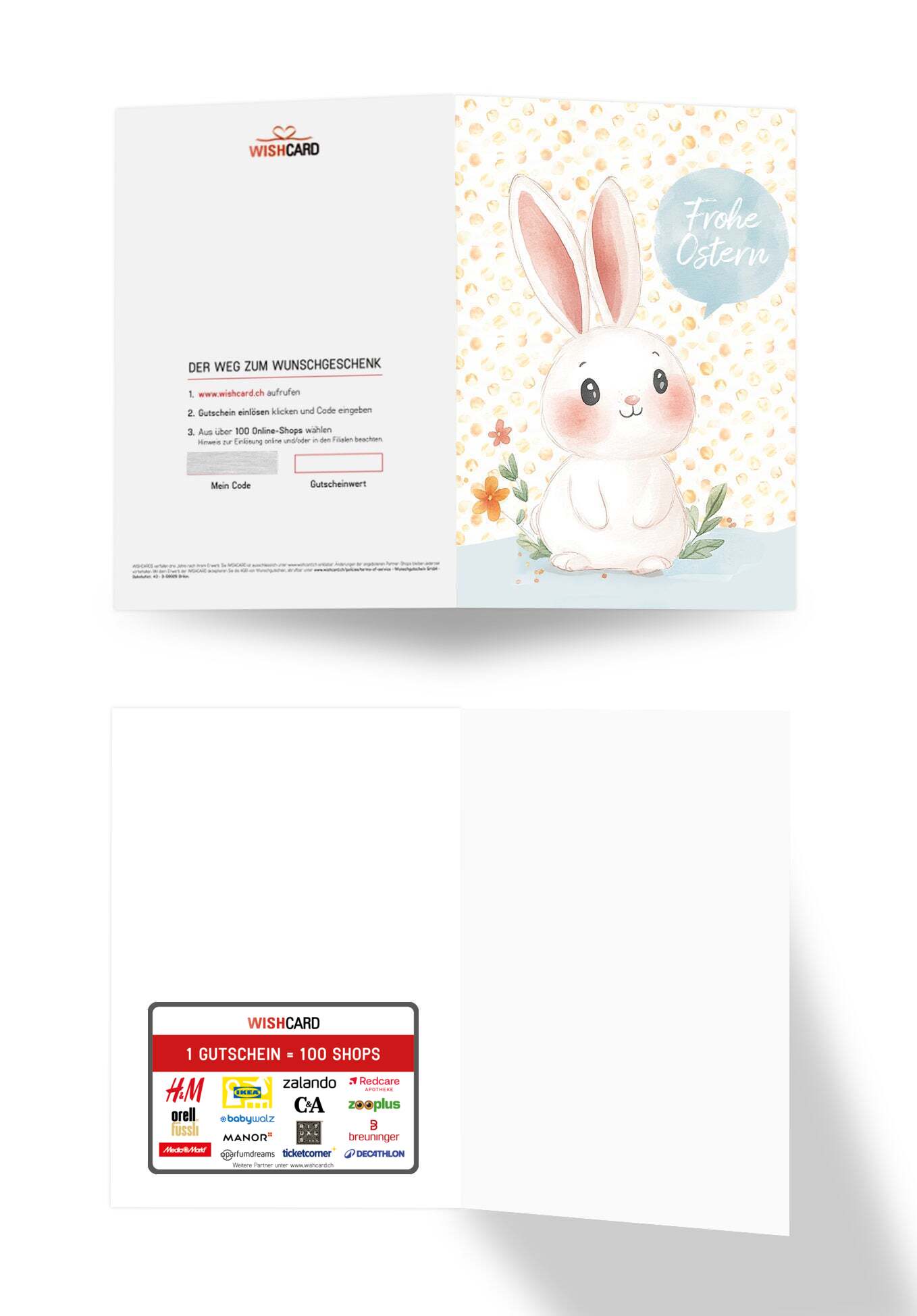 Frohe Ostern - Hase Sprechblase