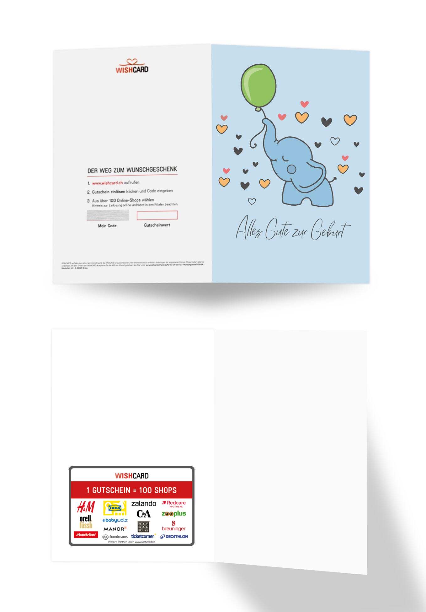 Alles Gute zur Geburt - Elefant