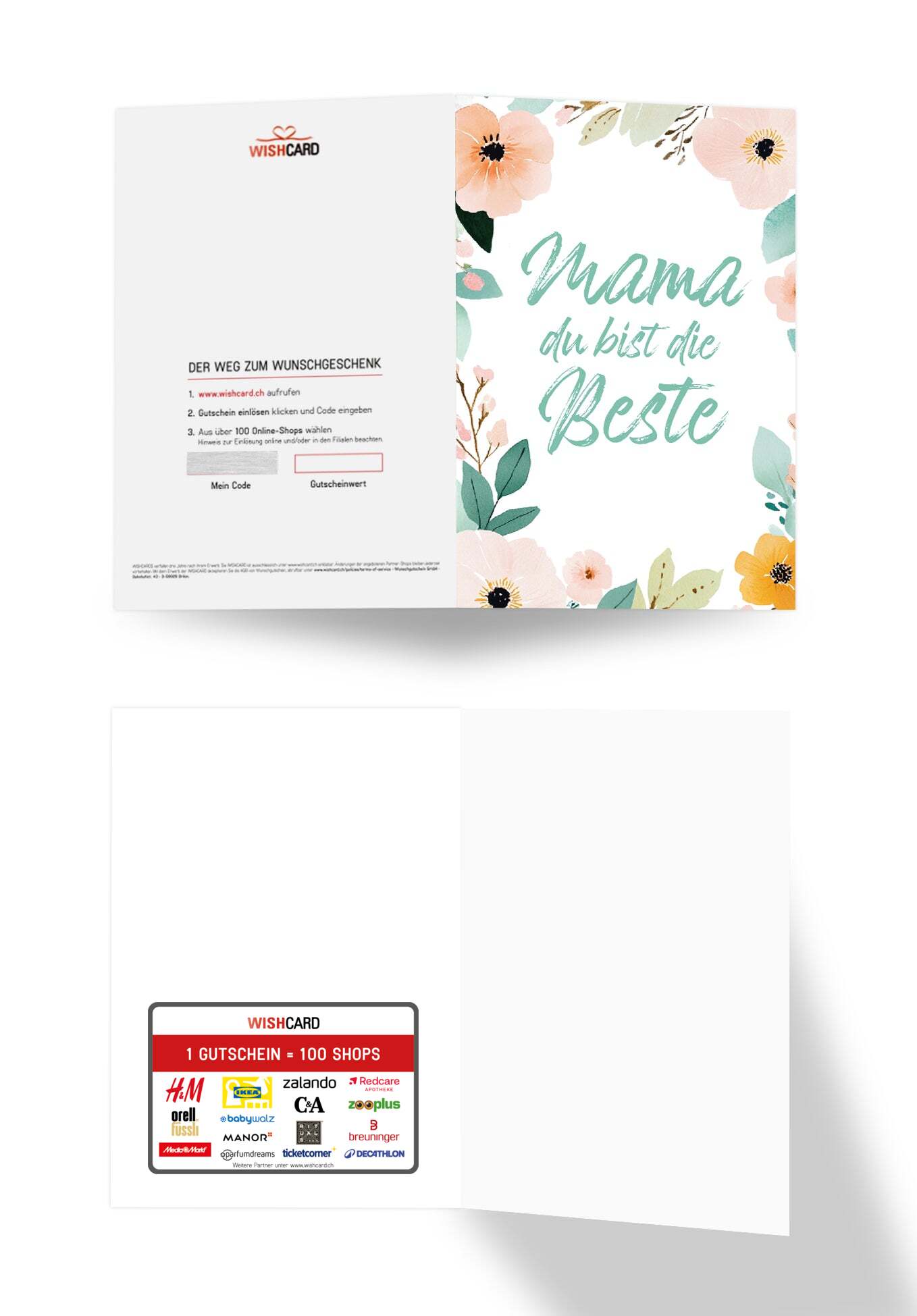 Mama du bist die Beste - Blumenrahmen