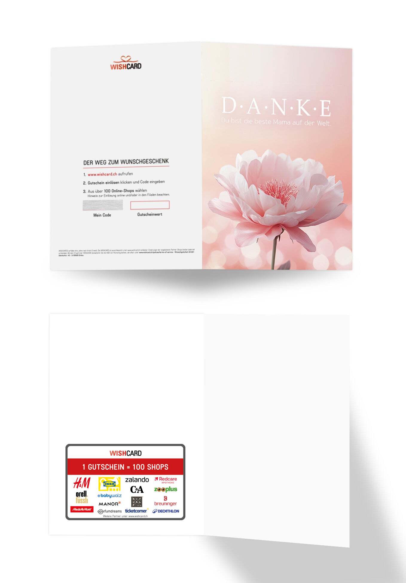 Danke Mama - Blume Rosa