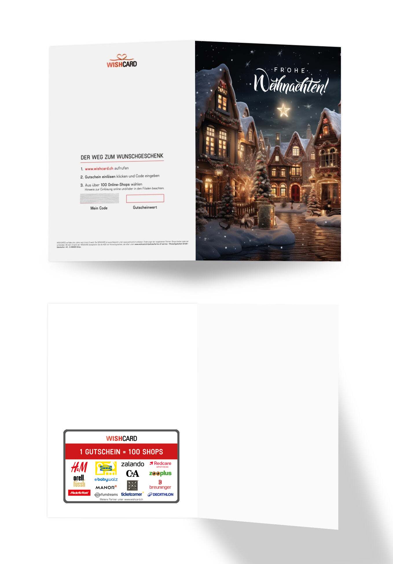 Frohe Weihnachten - Dorf