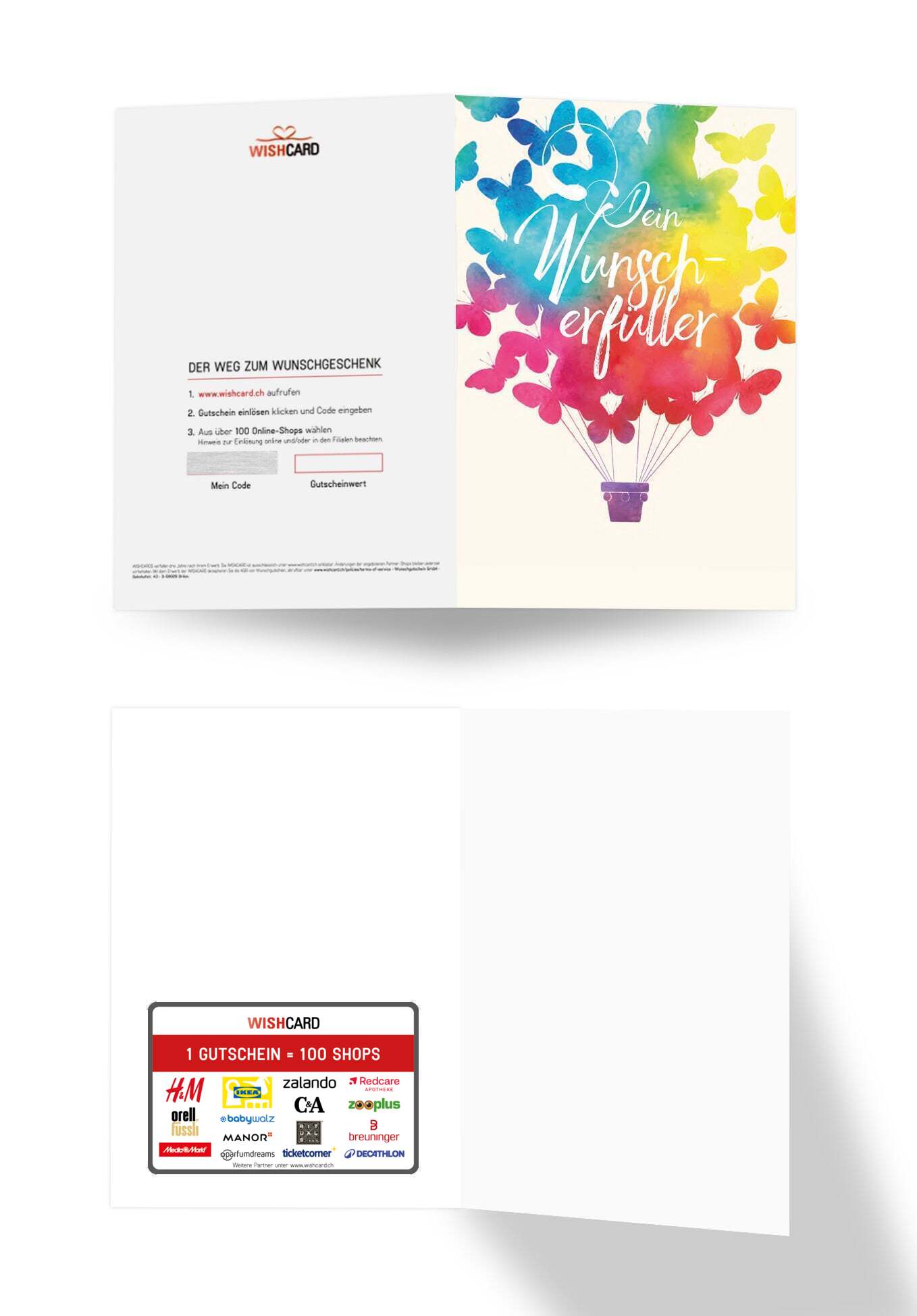 Dein Wunscherfüller - Schmetterling (Optional: Mit Logo für zzgl. 1 CHF)