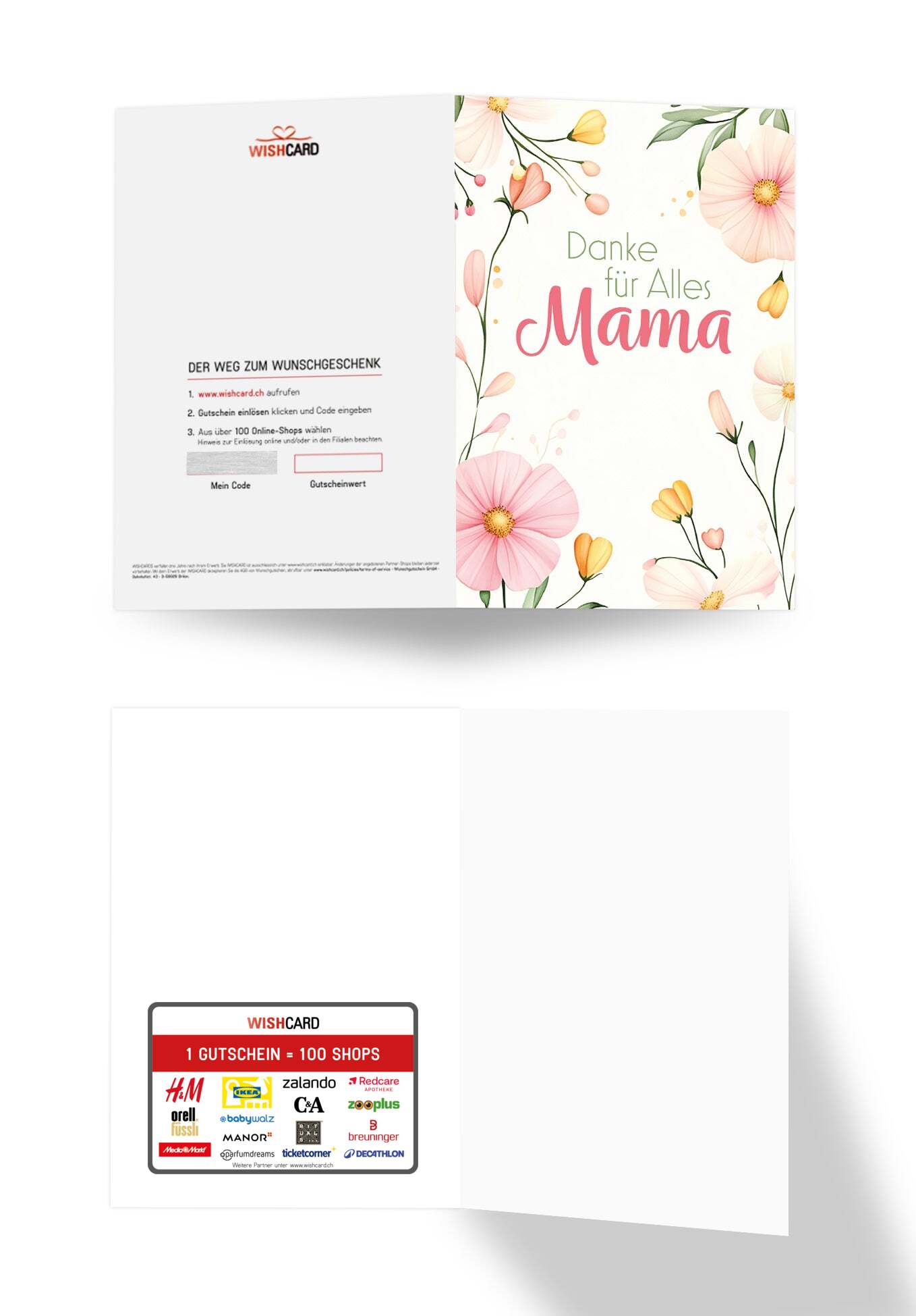 Danke für Alles Mama - Blumenrahmen