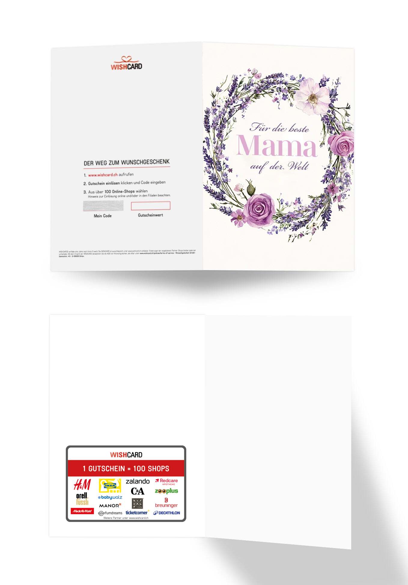 Für die beste Mama - Blumenkranz Lila