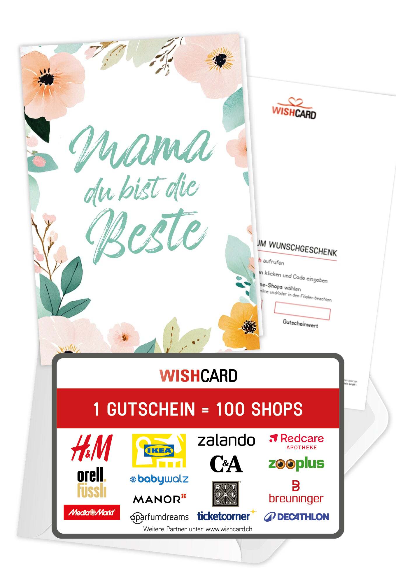 Mama du bist die Beste - Blumenrahmen