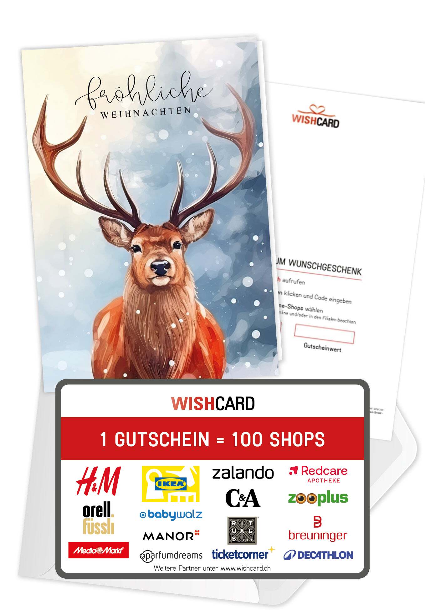 Fröhliche Weihnachten - Hirsch