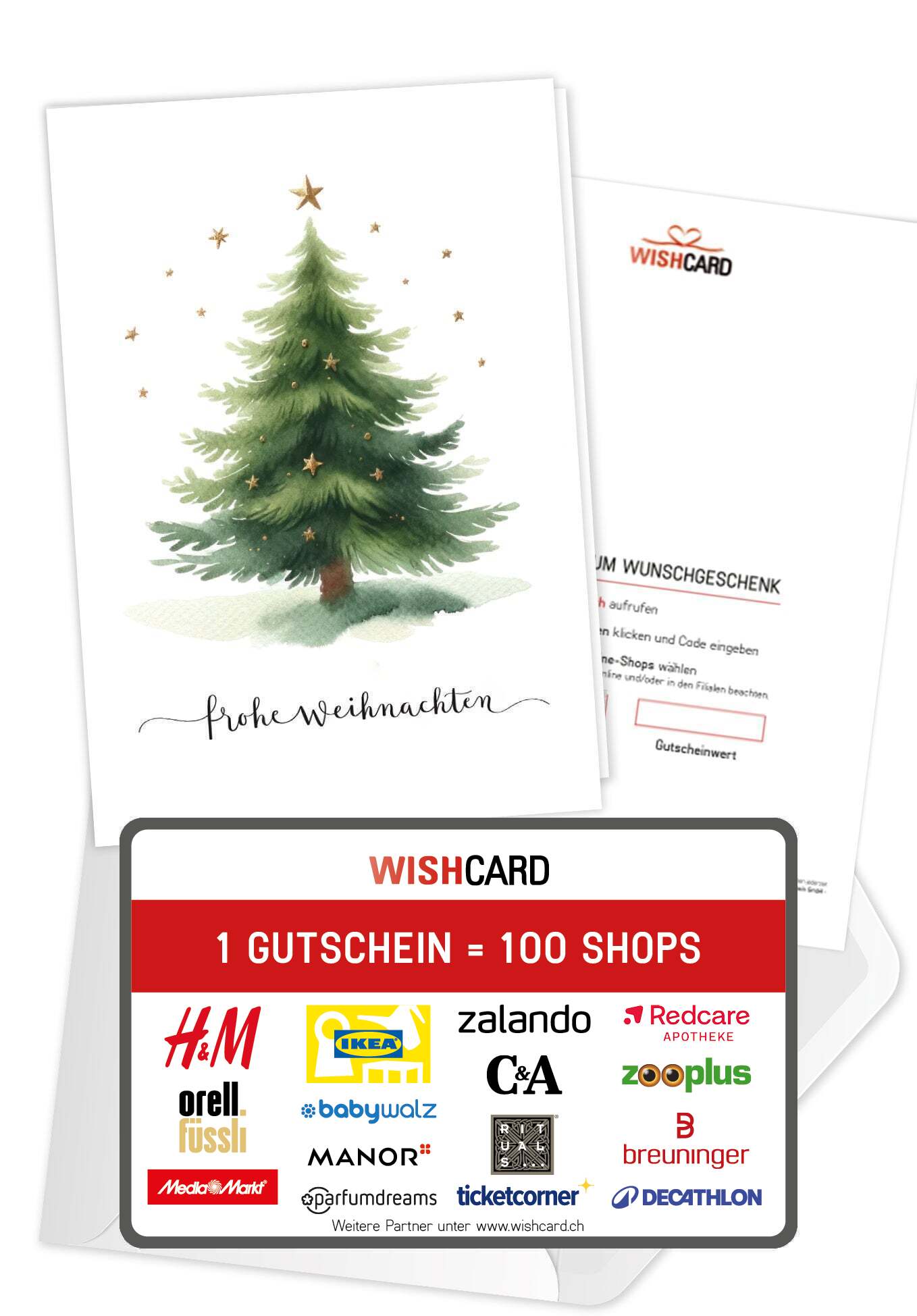 Frohe Weihnachen - Tannenbaum Sterne
