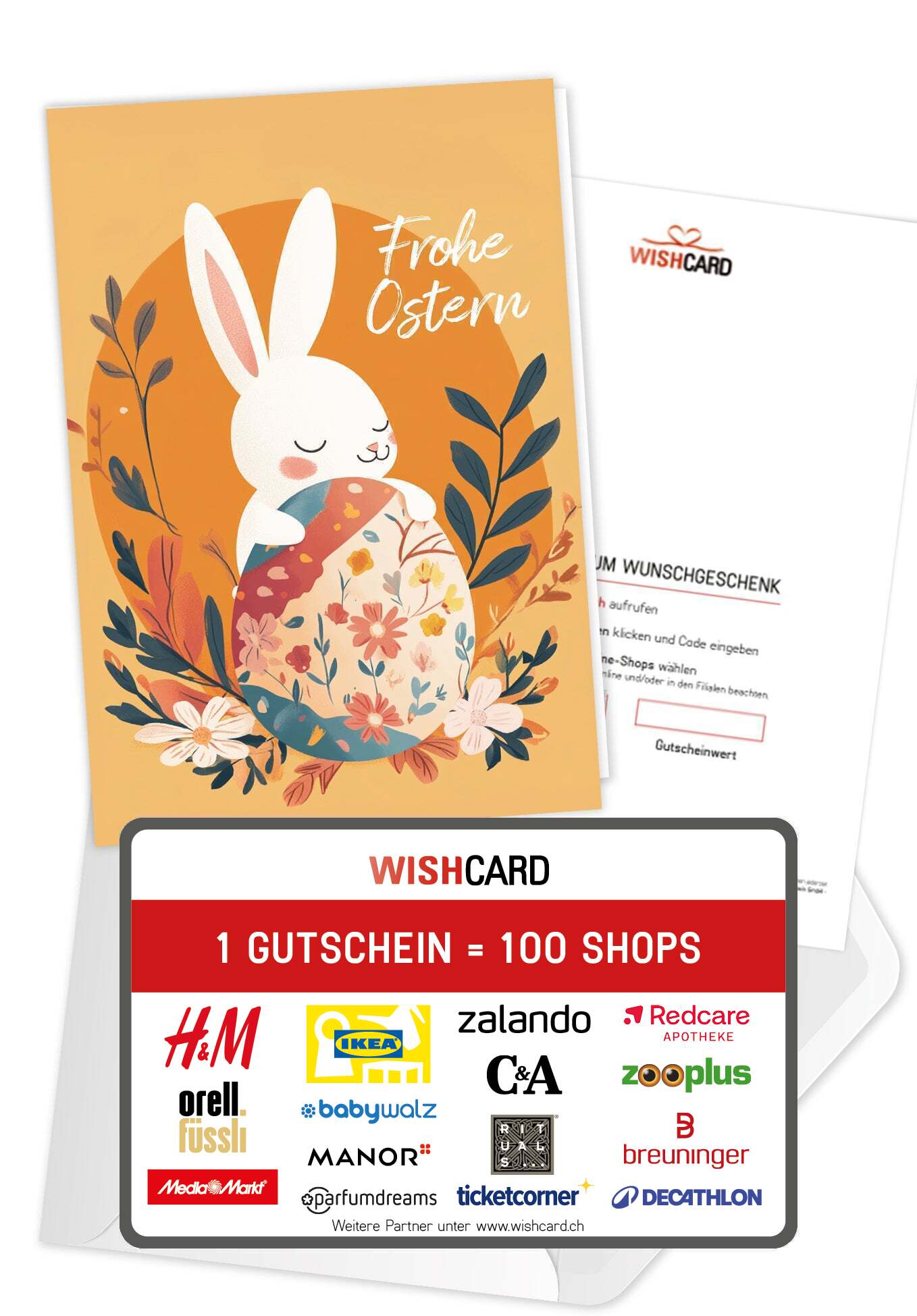 Frohe Ostern - Hase Orange