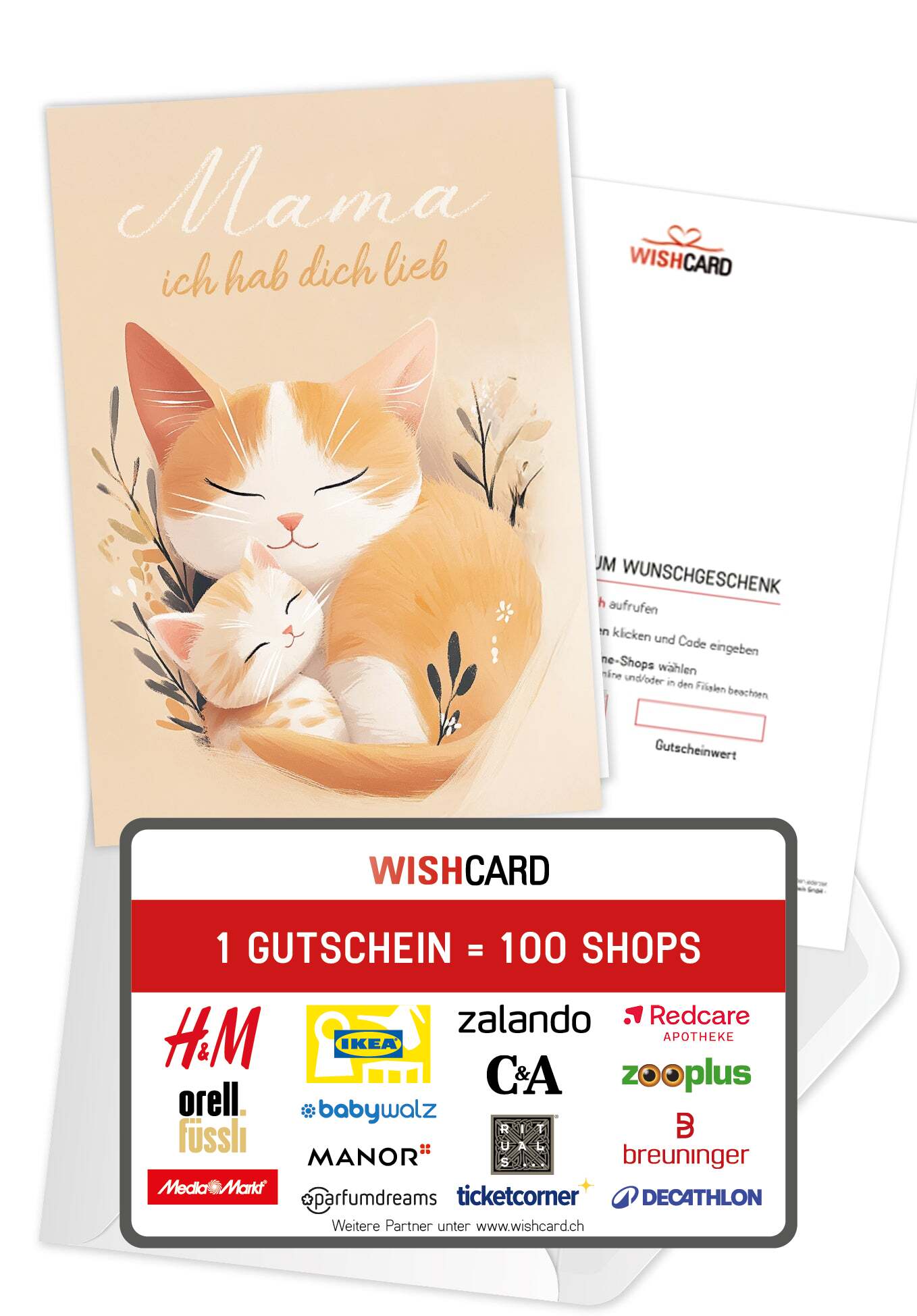Mama hab dich lieb - Katzen Orange