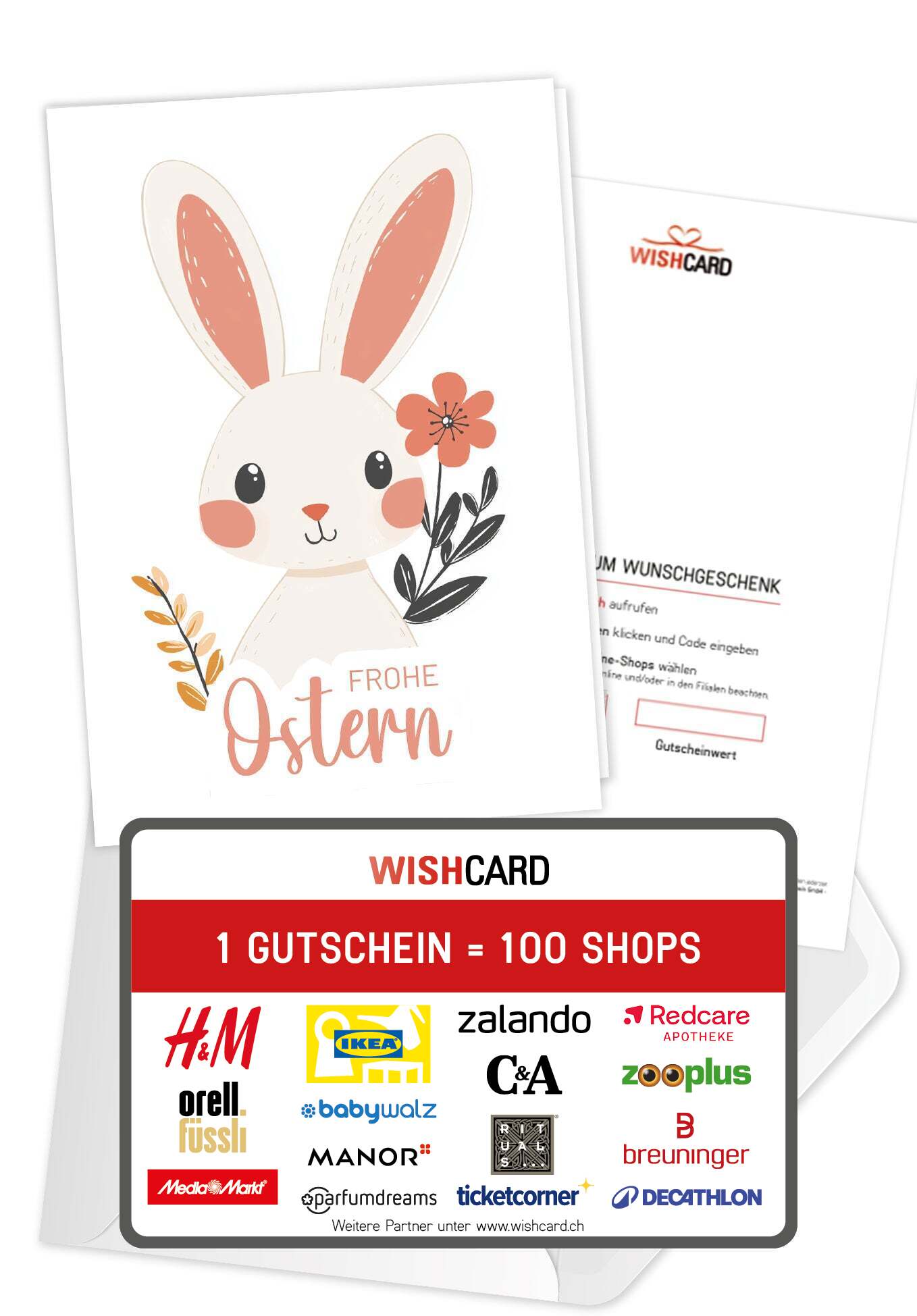 Frohe Ostern - Hase Weiß