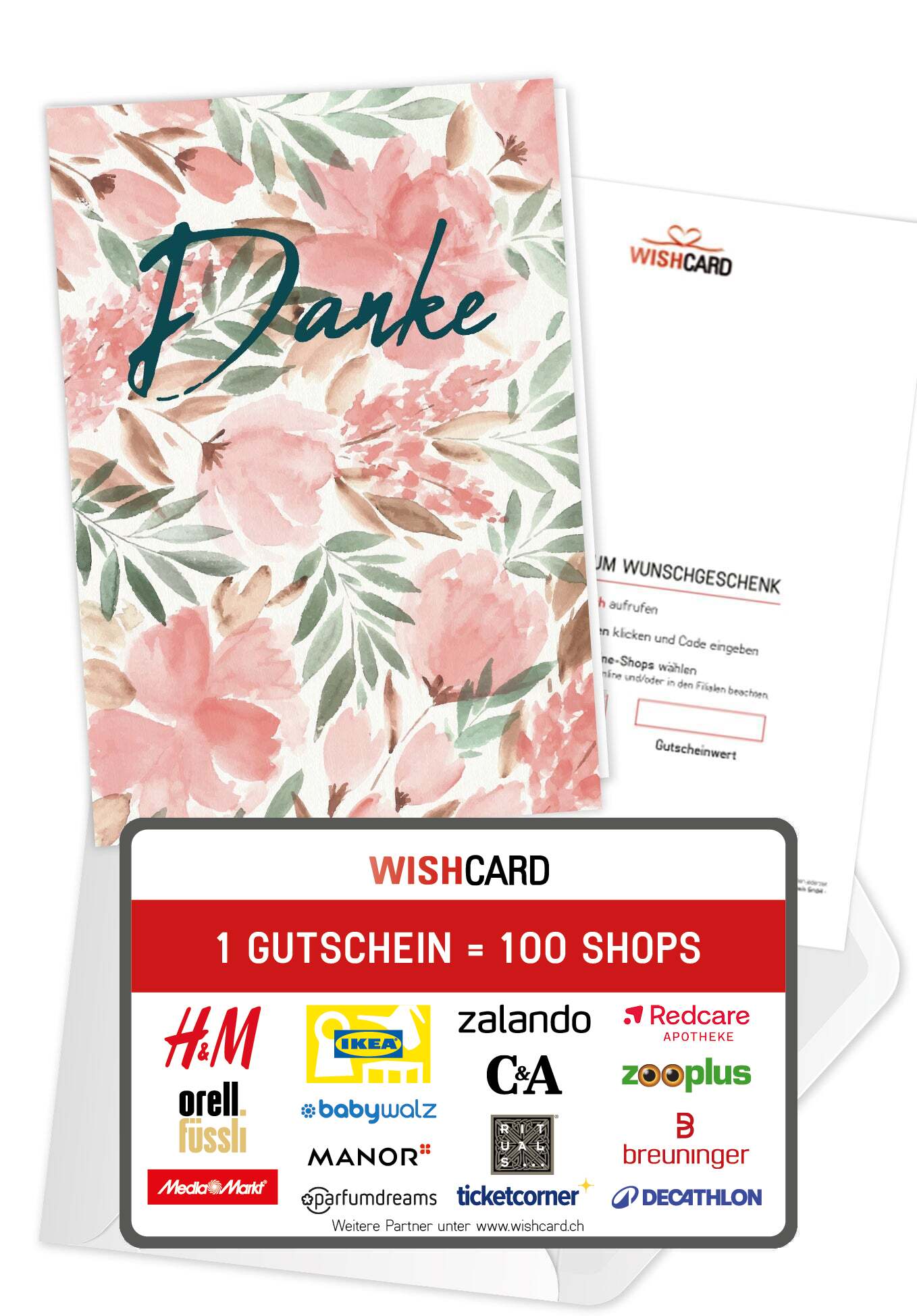 Danke - Aquarell Blume