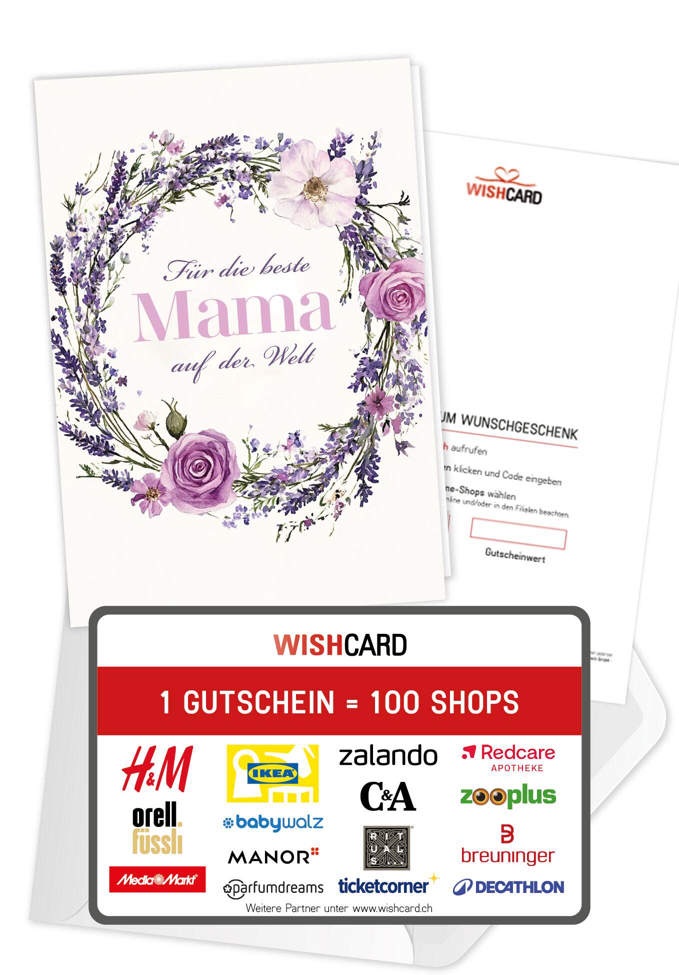 Für die beste Mama - Blumenkranz Lila