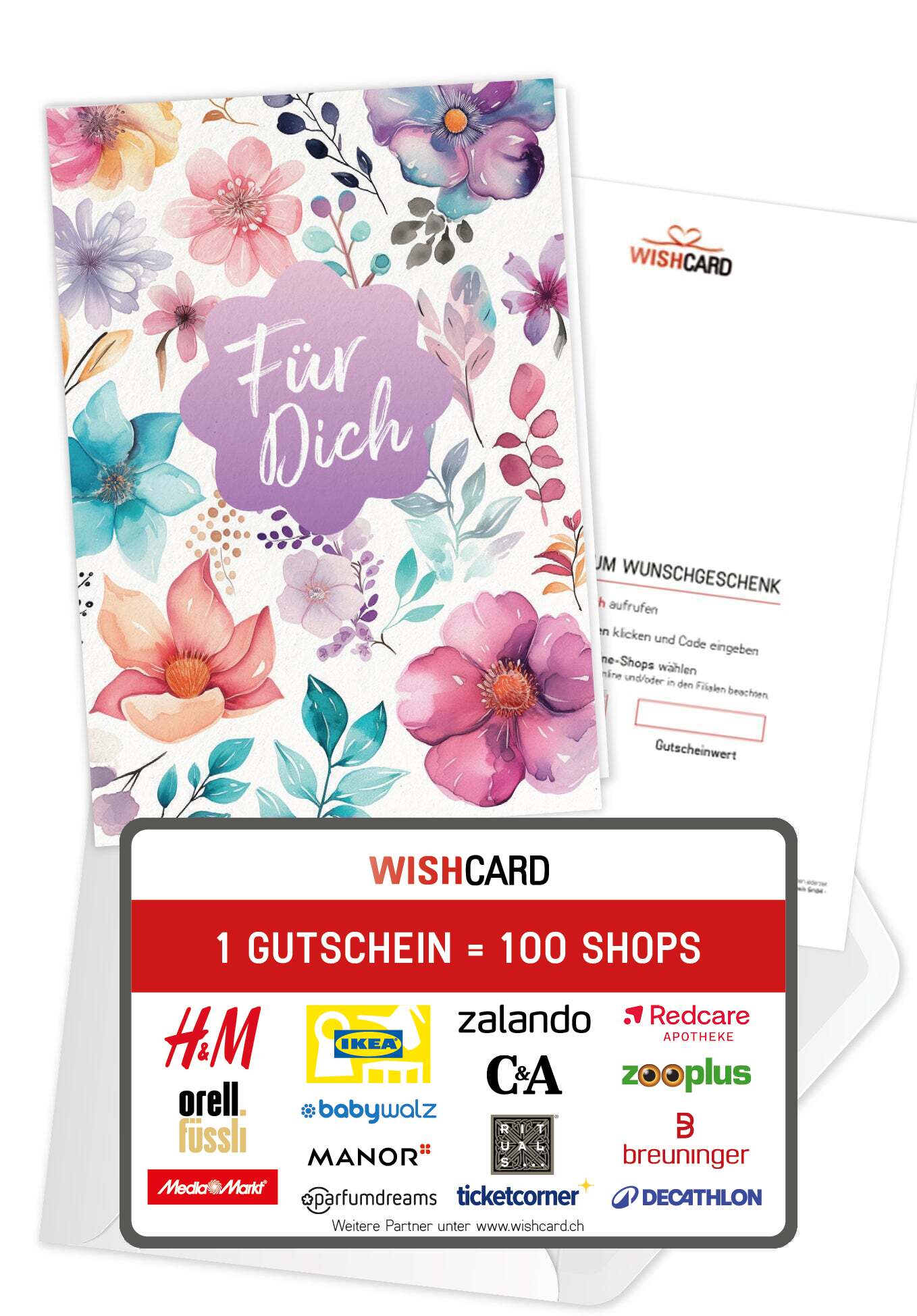 Für Dich - Blumen Aquarell