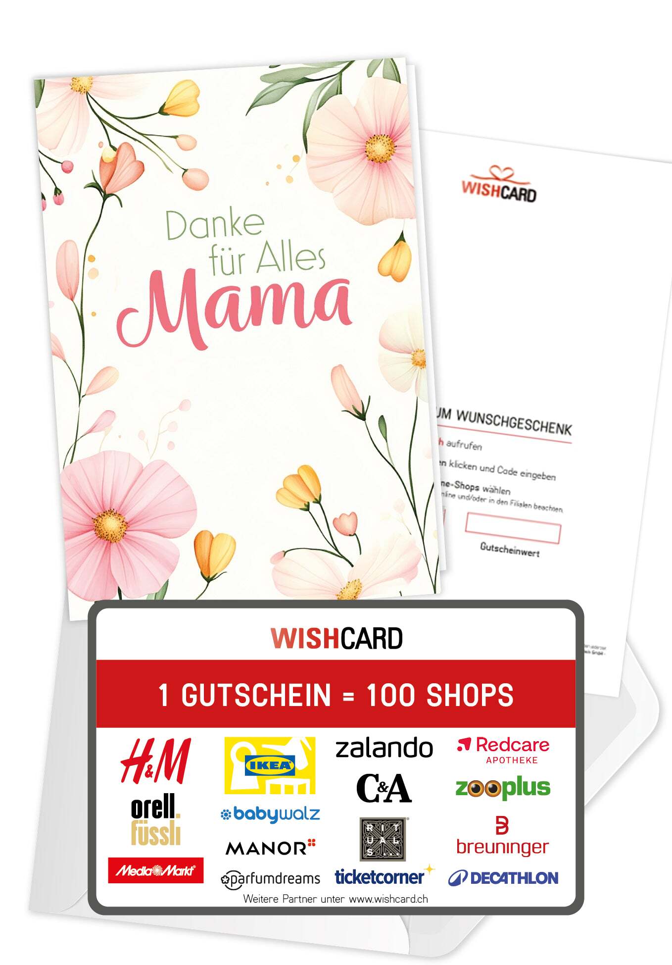 Danke für Alles Mama - Blumenrahmen