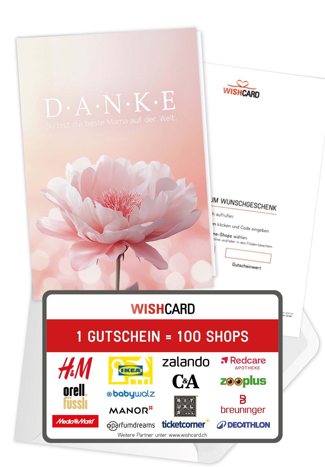 Danke Mama - Blume Rosa
