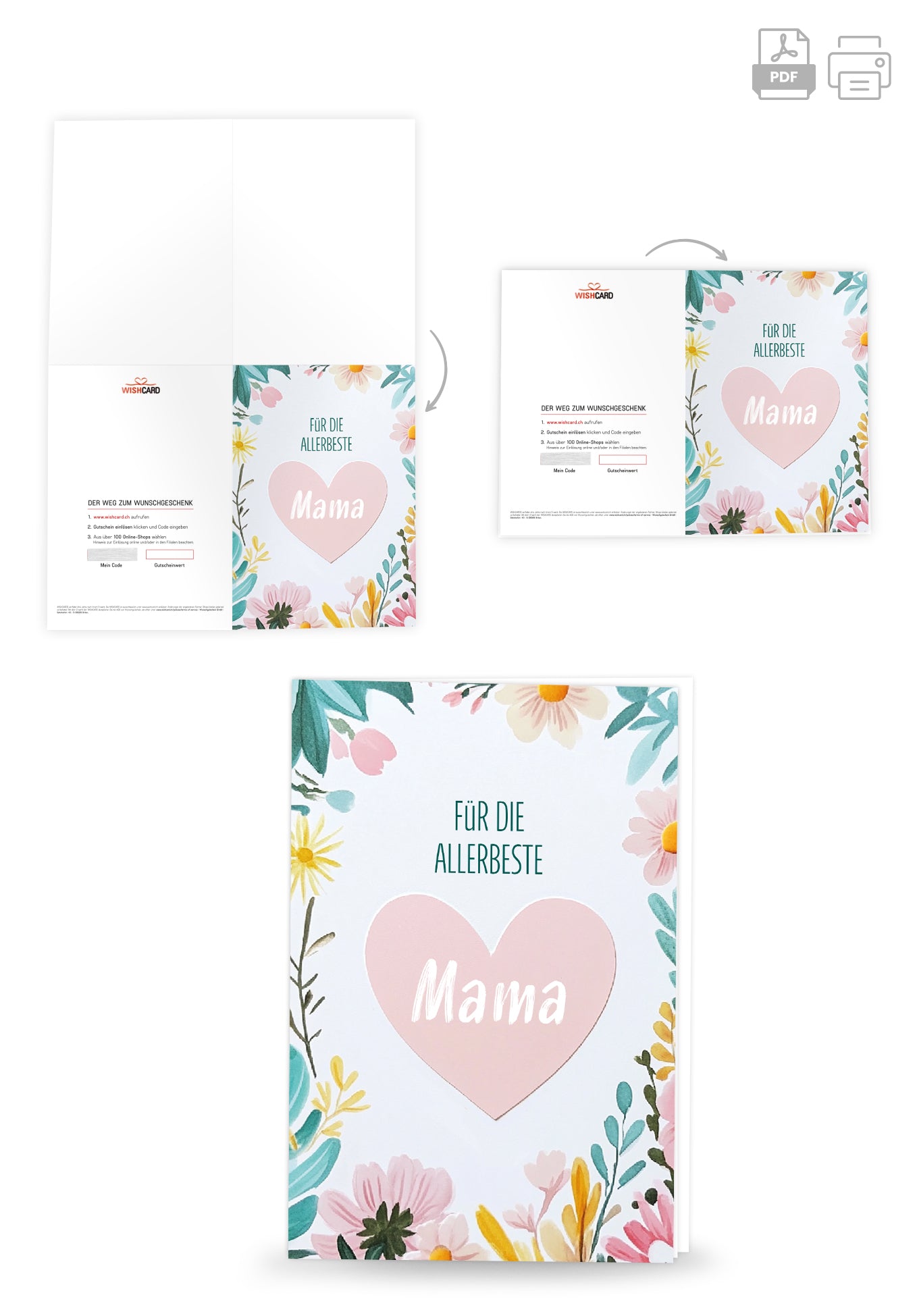 Für die allerbeste Mama - Herz