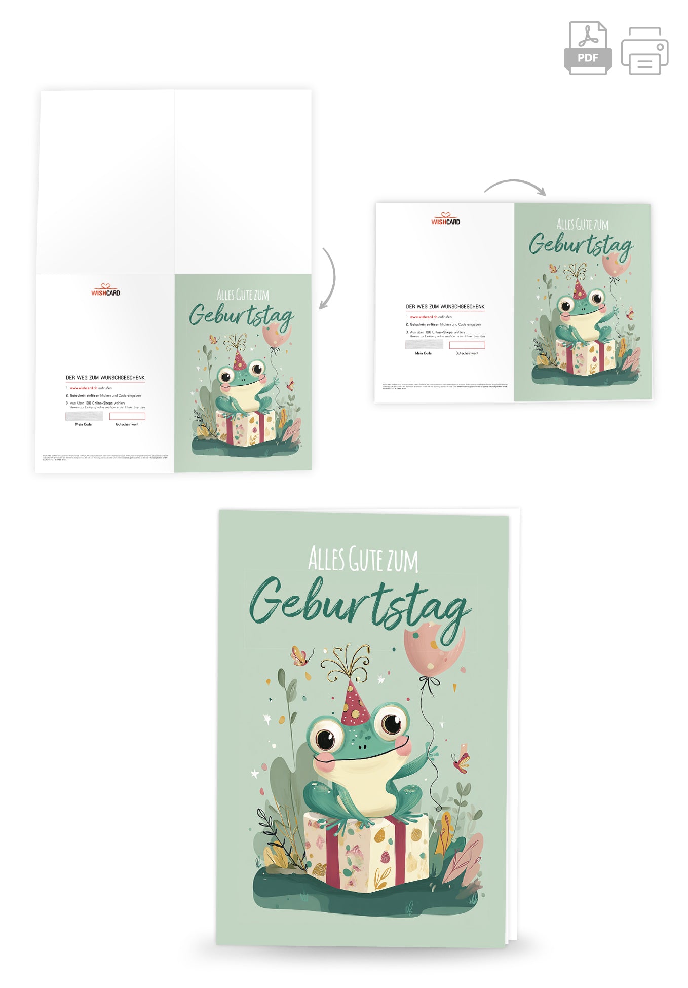 Alles Gute zum Geburtstag - Frosch