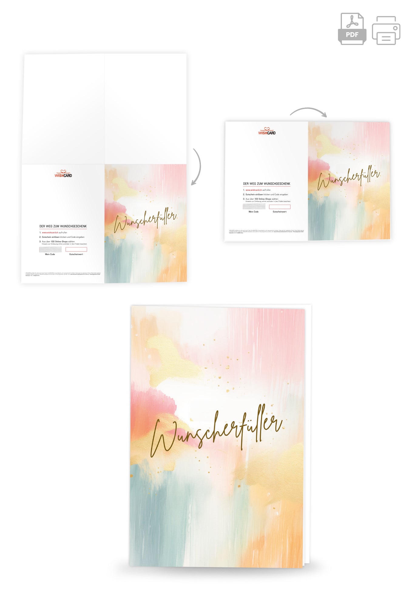 Wunscherfüller - Aquarell Bunt