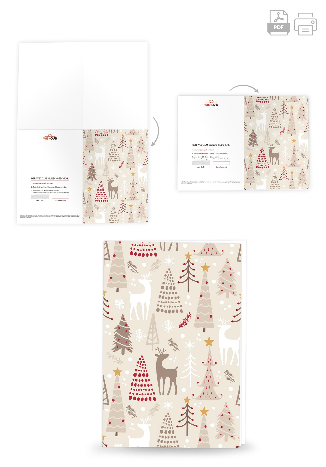 Weihnachtsbäume Beige