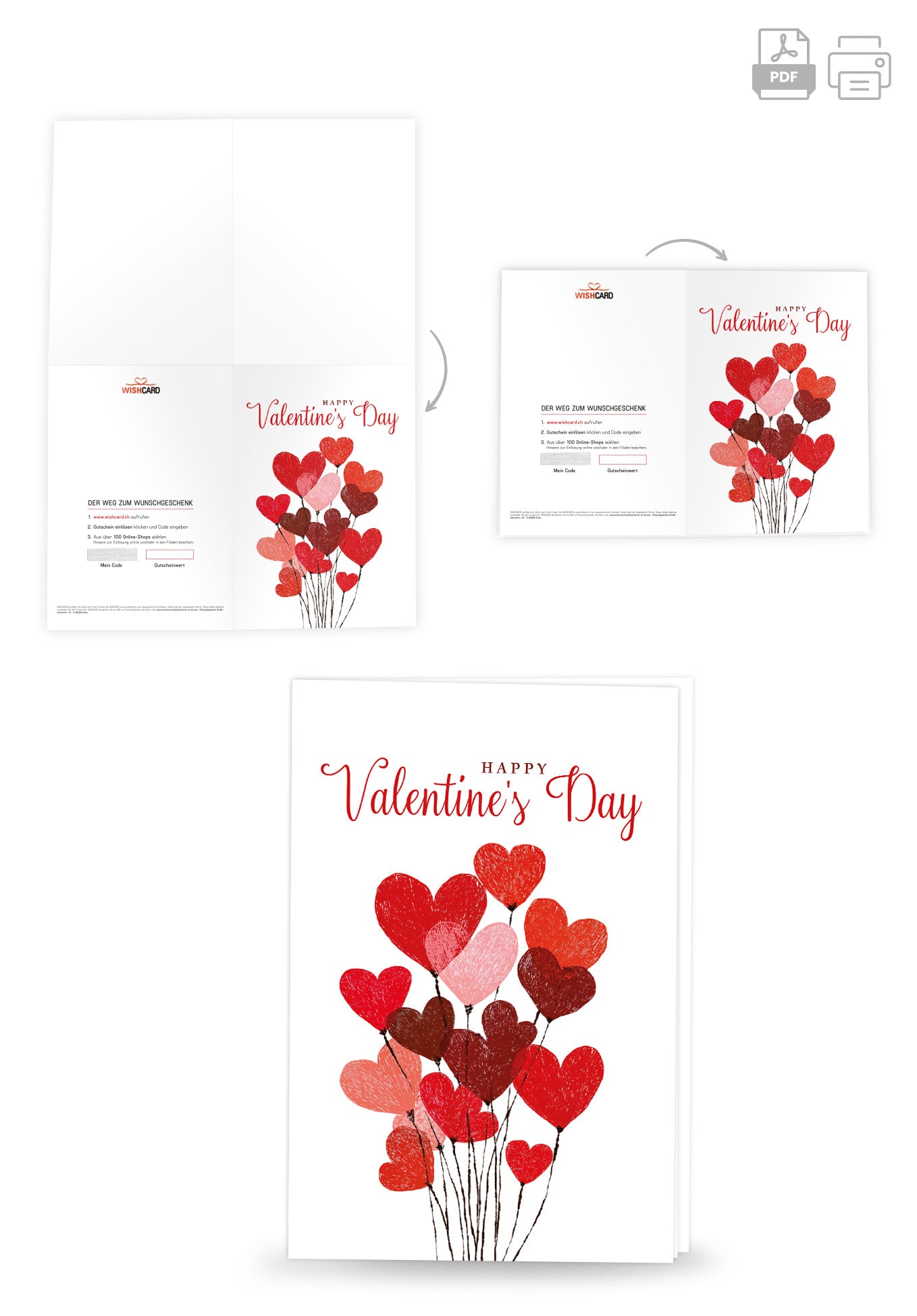 Happy Valentine's Day - Herzballons