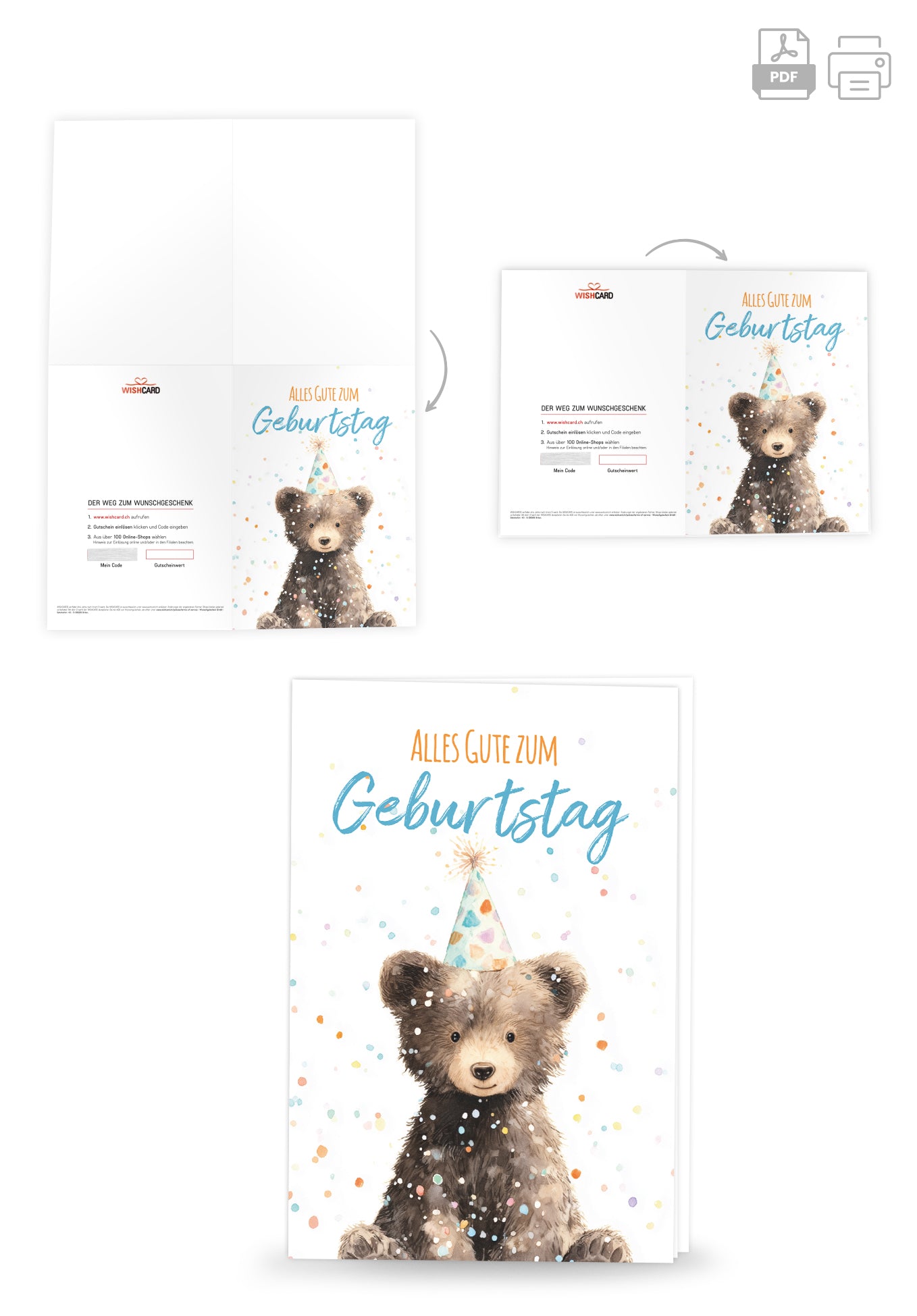 Alles Gute zum Geburtstag - Bär