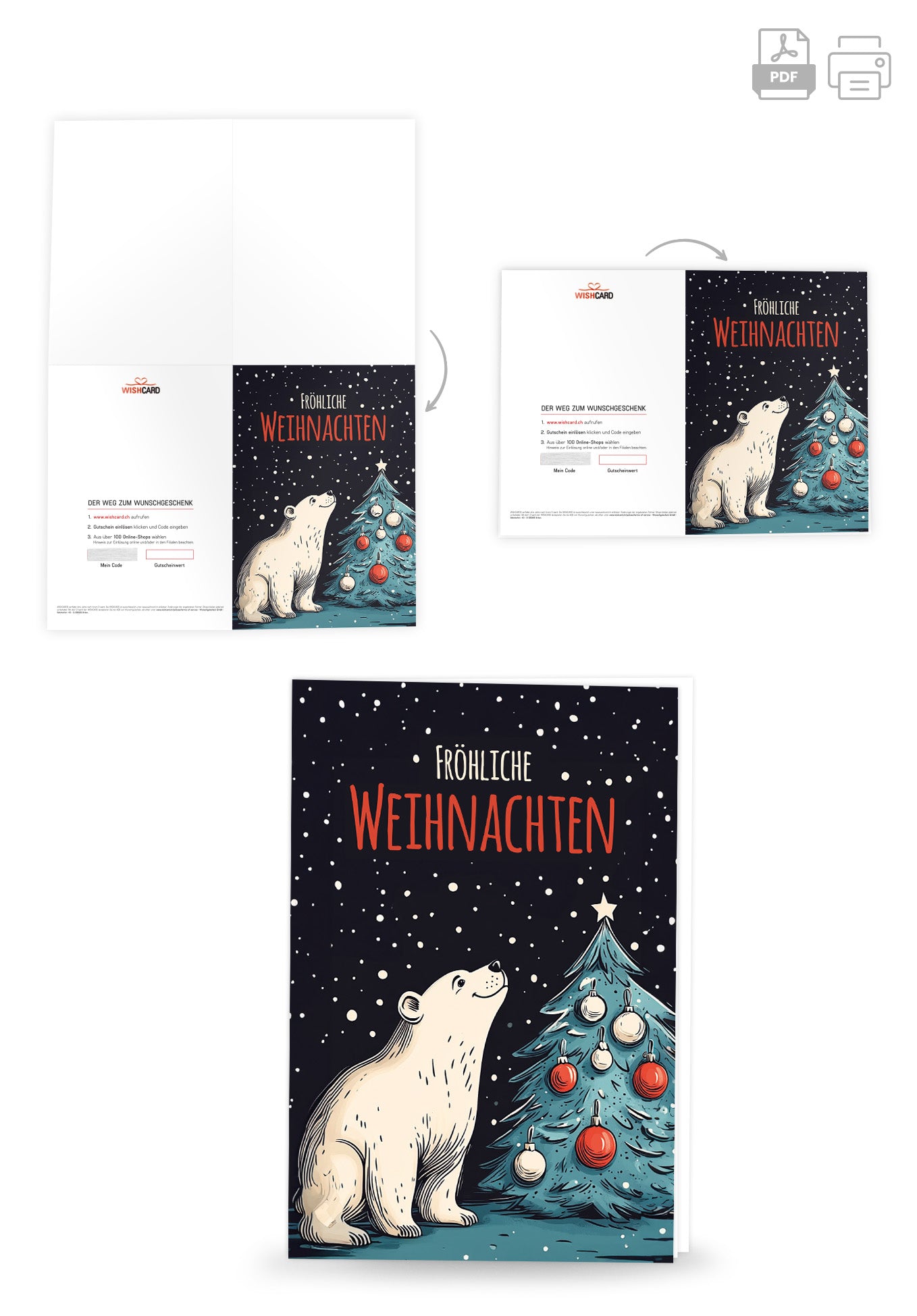 Fröhliche Weihnachten - Eisbär