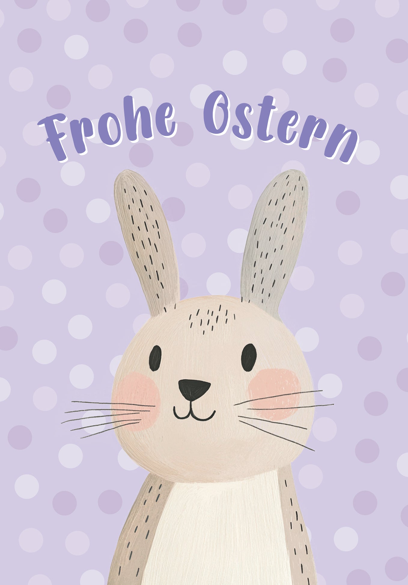 Frohe Ostern - Hase Pastellila