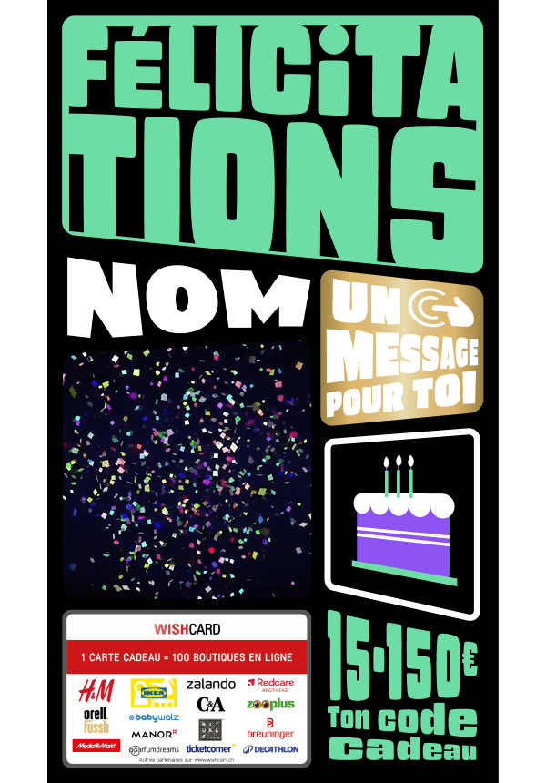 Digital - Felicitations - en gras