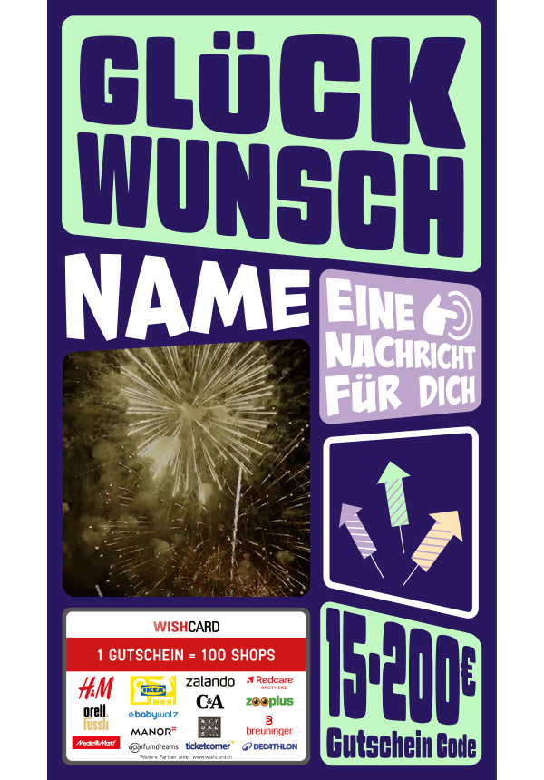 Digital - Glückwunsch - Bold