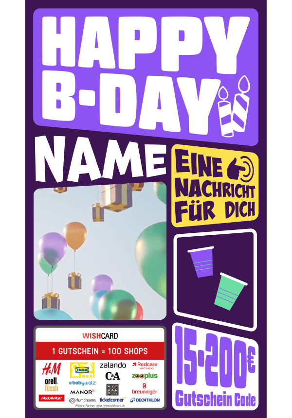Digital - Happy B-Day - Kerze