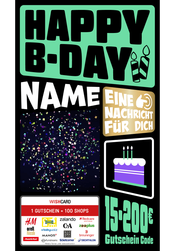 Digital - Happy B-Day - Kerze