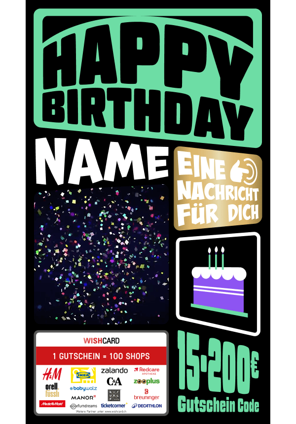 Digital - Happy Birthday - Rund