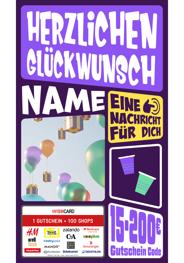 Digital - Herzlichen Glückwunsch