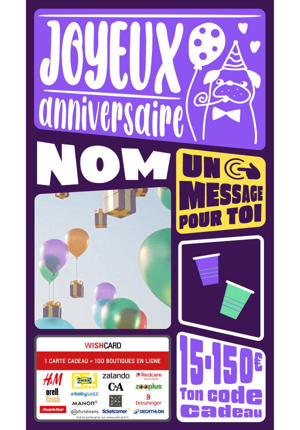 Digital - Joyeux Anniversaire - chien