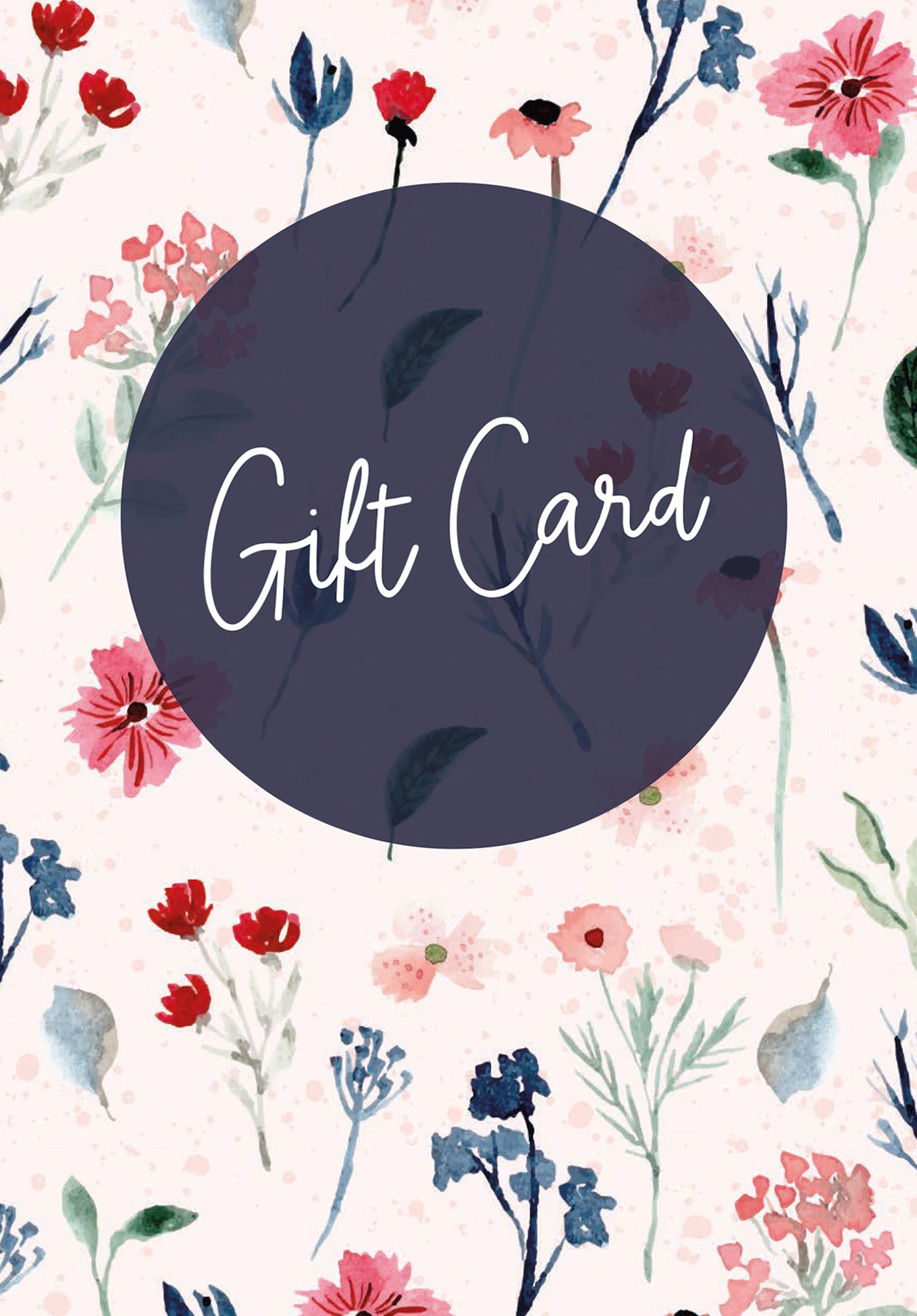 Gift Card - Watercolour Flowers