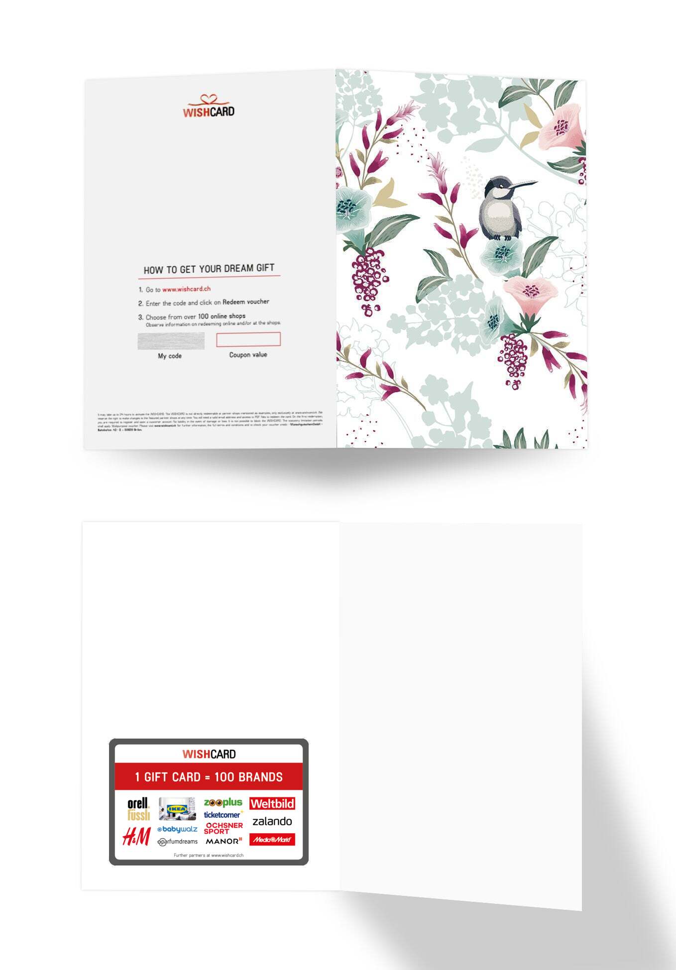 Bird on flower (Value)