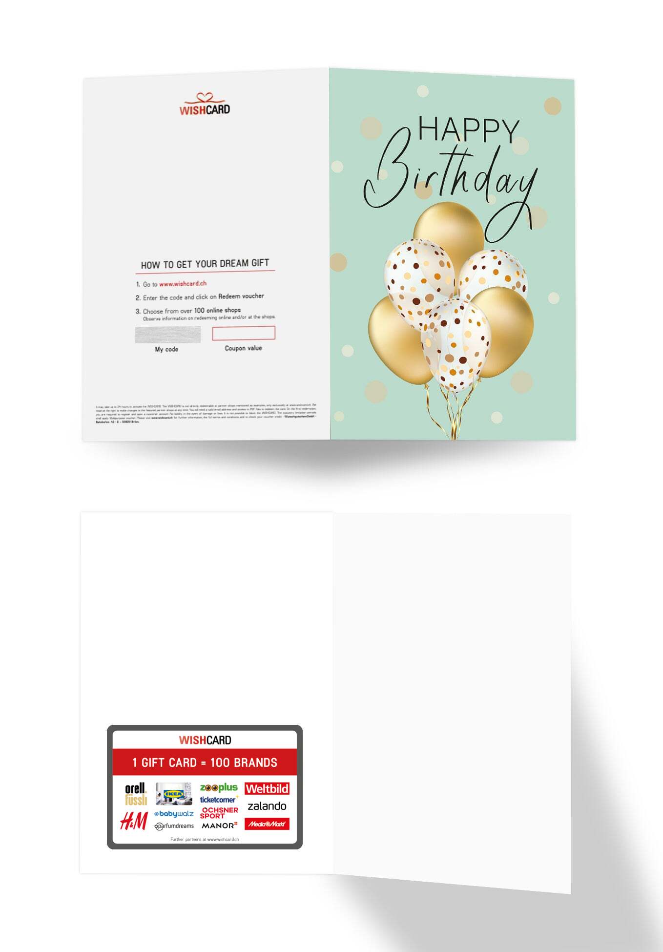 Happy Birthday - Balloons Gold