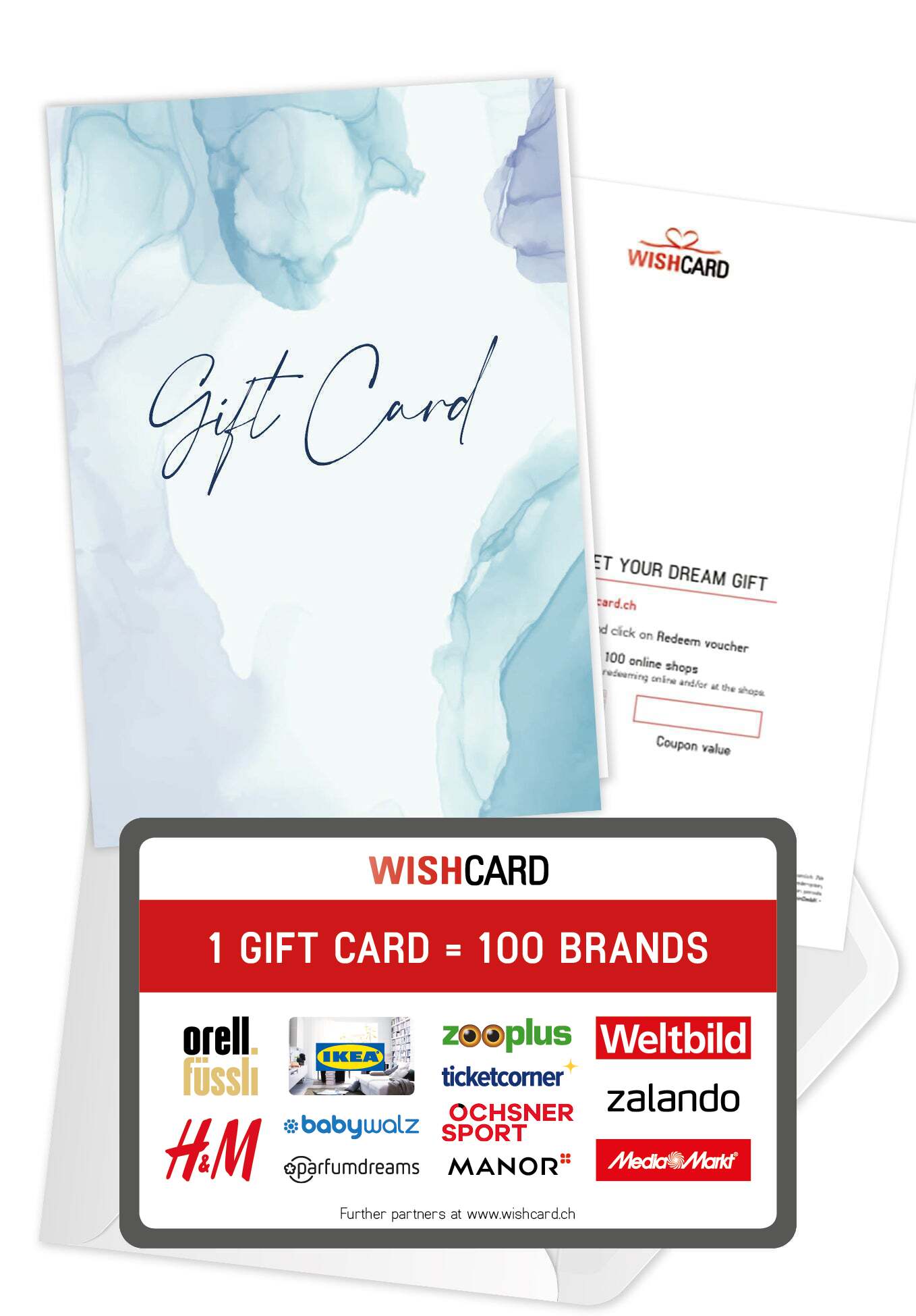 Gift Card - Watercolour Blue