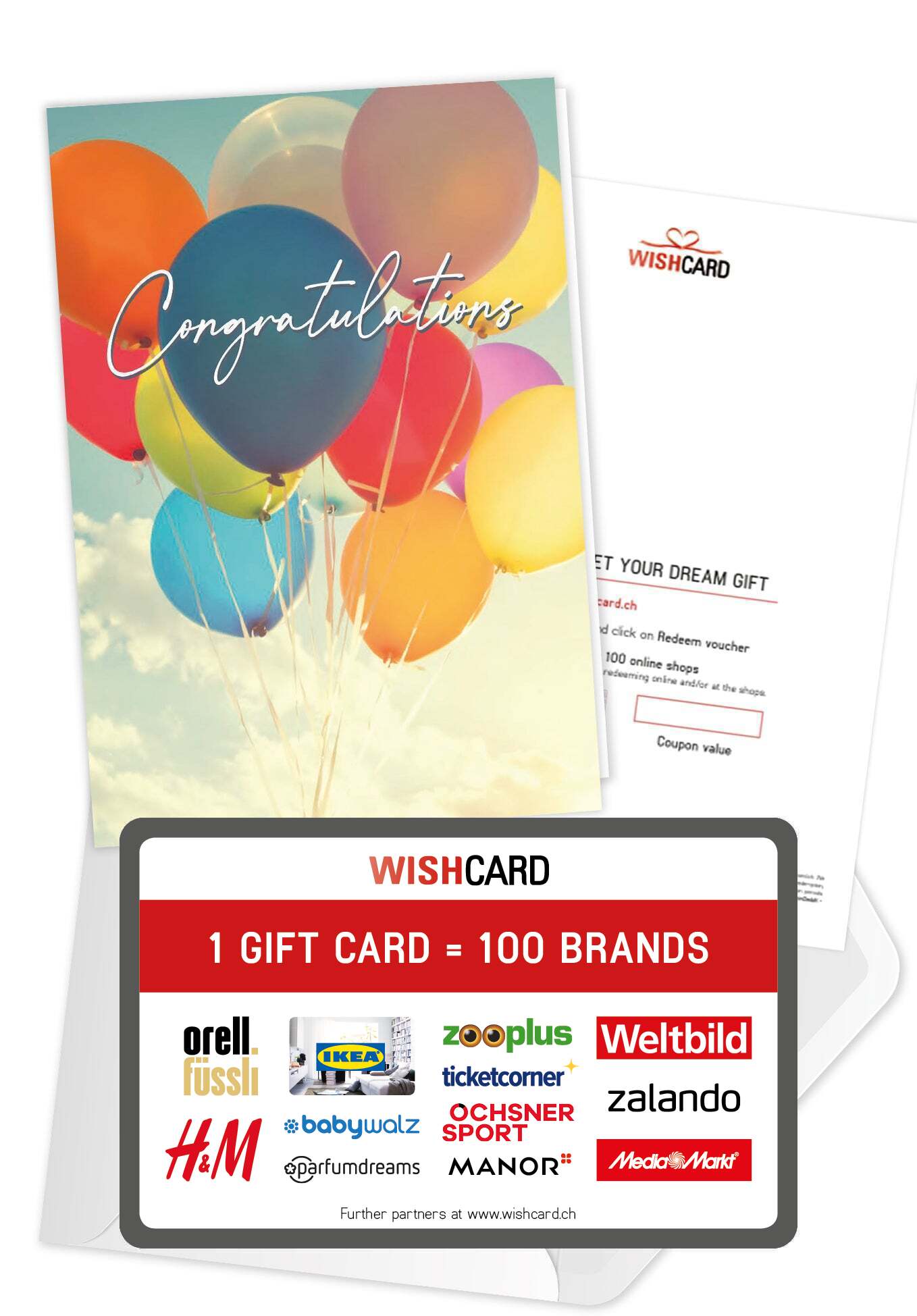 Congratulations - Colourful balloons (Grado di valore)