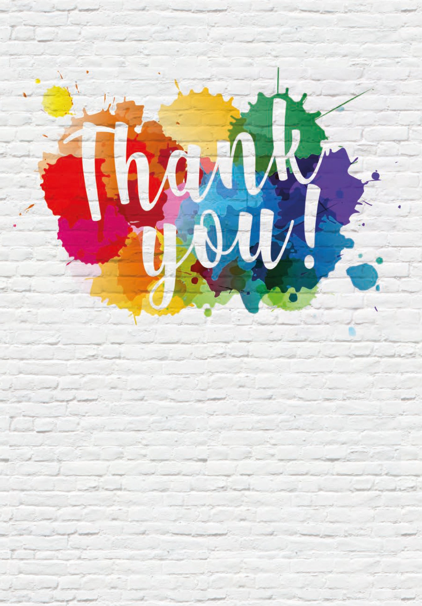 Thank you - Colourful splashes