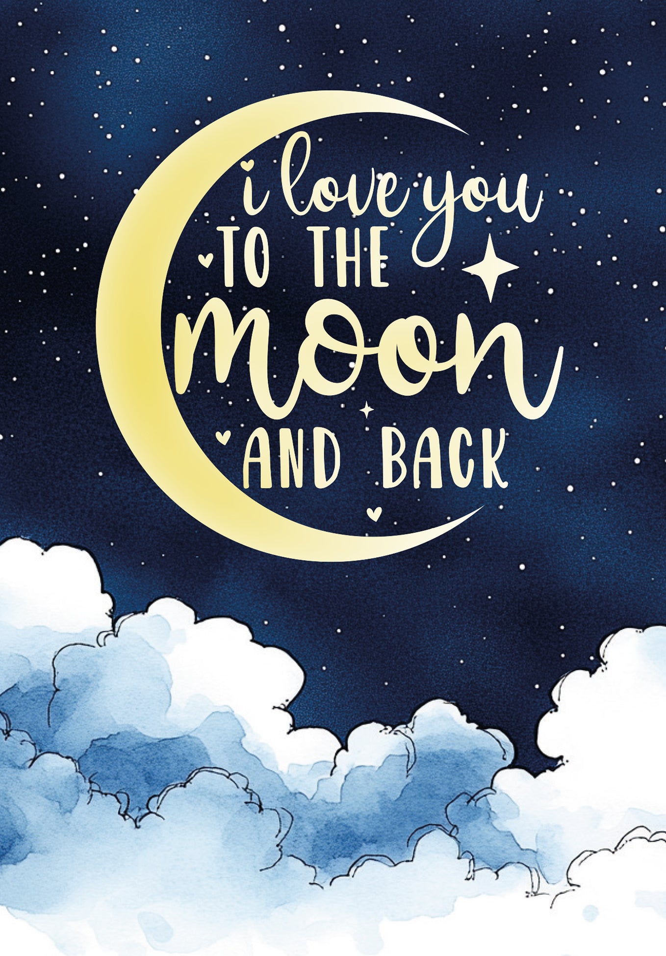 To The Moon - Lune Nuages