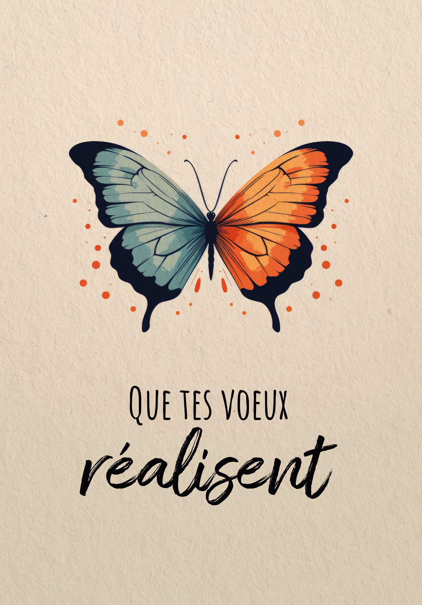Tes voeux se Réalisent - Papillon (Gutscheinwert)