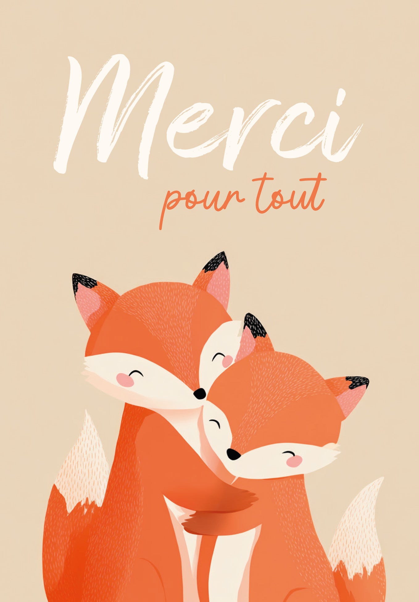 Merci pour tout - Renards (Gutscheinwert)