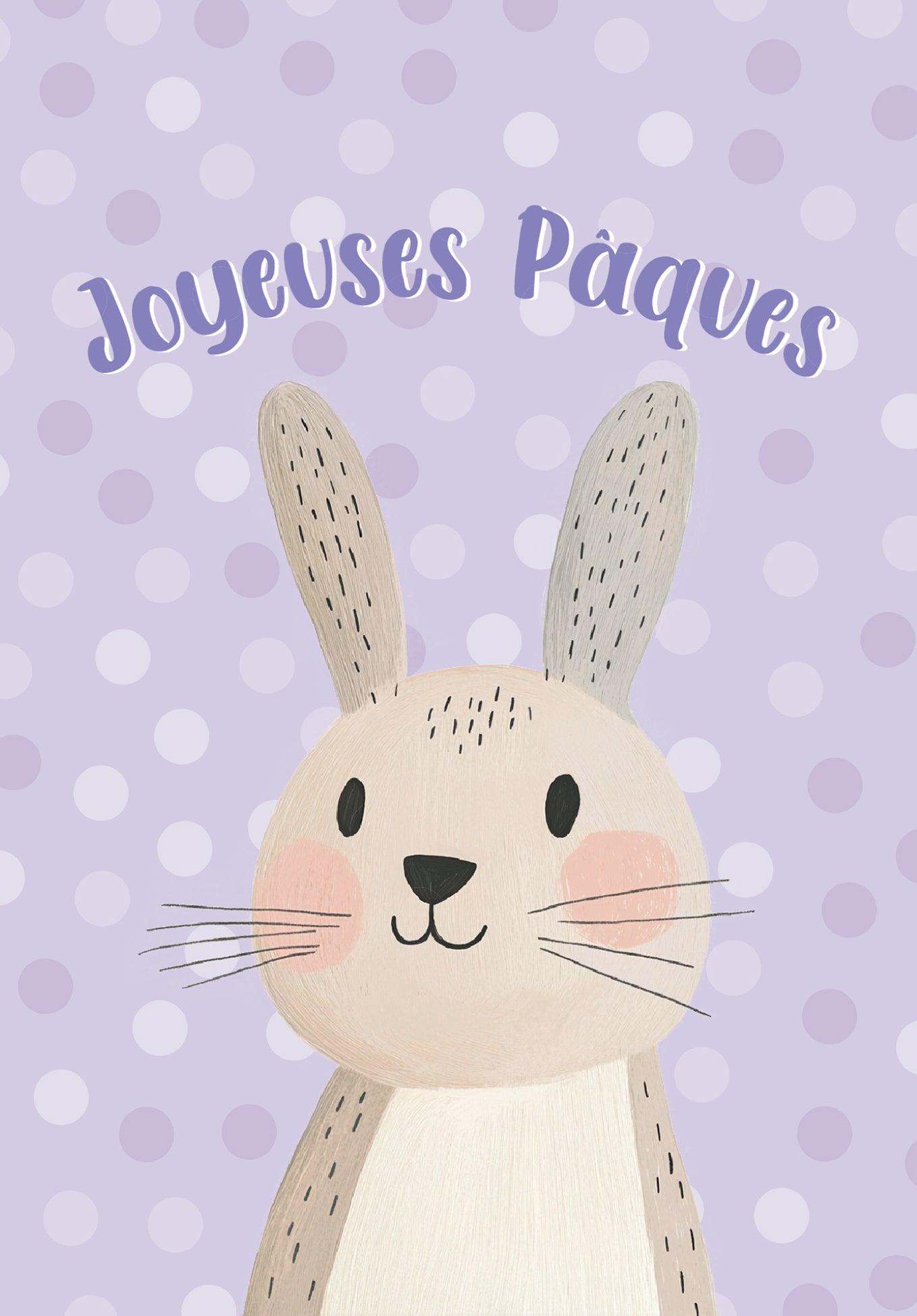 Joyeuses Pâques - Lapin Pastel