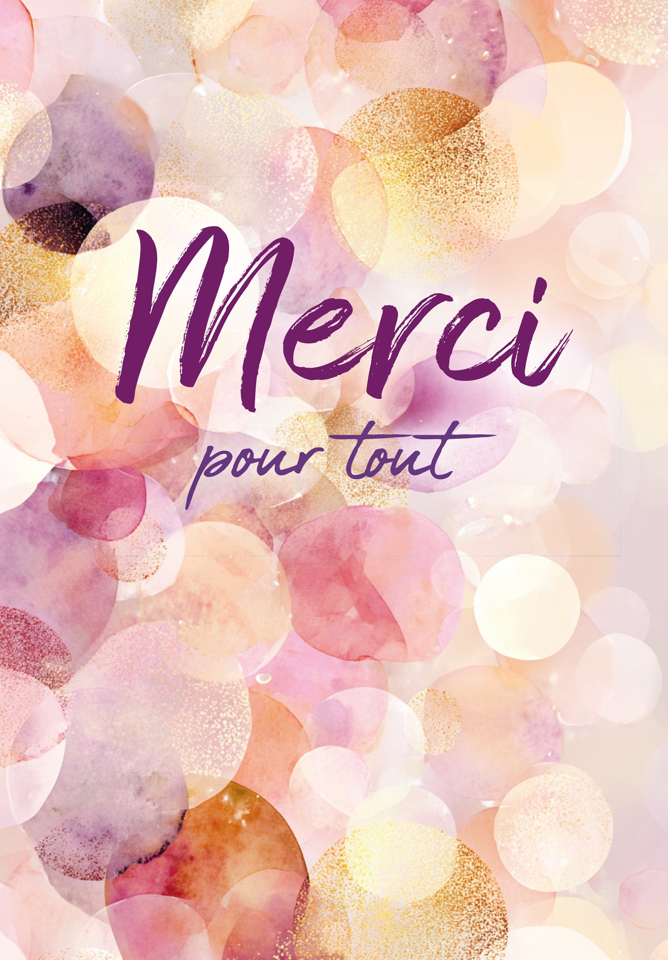 Merci pour tout - Or violet (Gutscheinwert)