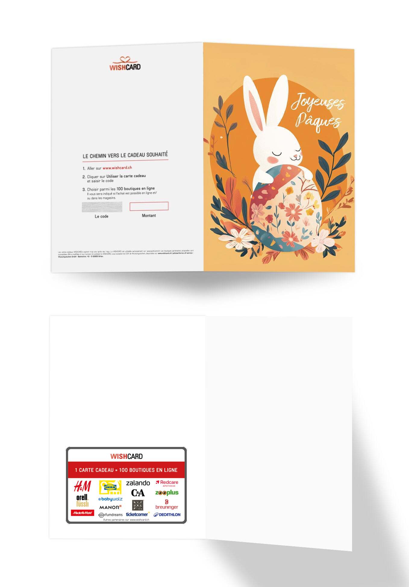 Joyeuses Pâques - Lapin Orange